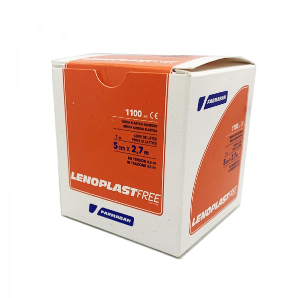 Lenoplast Free 5 cm x 2,7 mts: Venda elástica adesiva (Caixa)